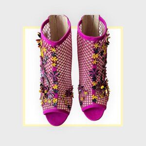 Jessica Simpson Fishnet Heels